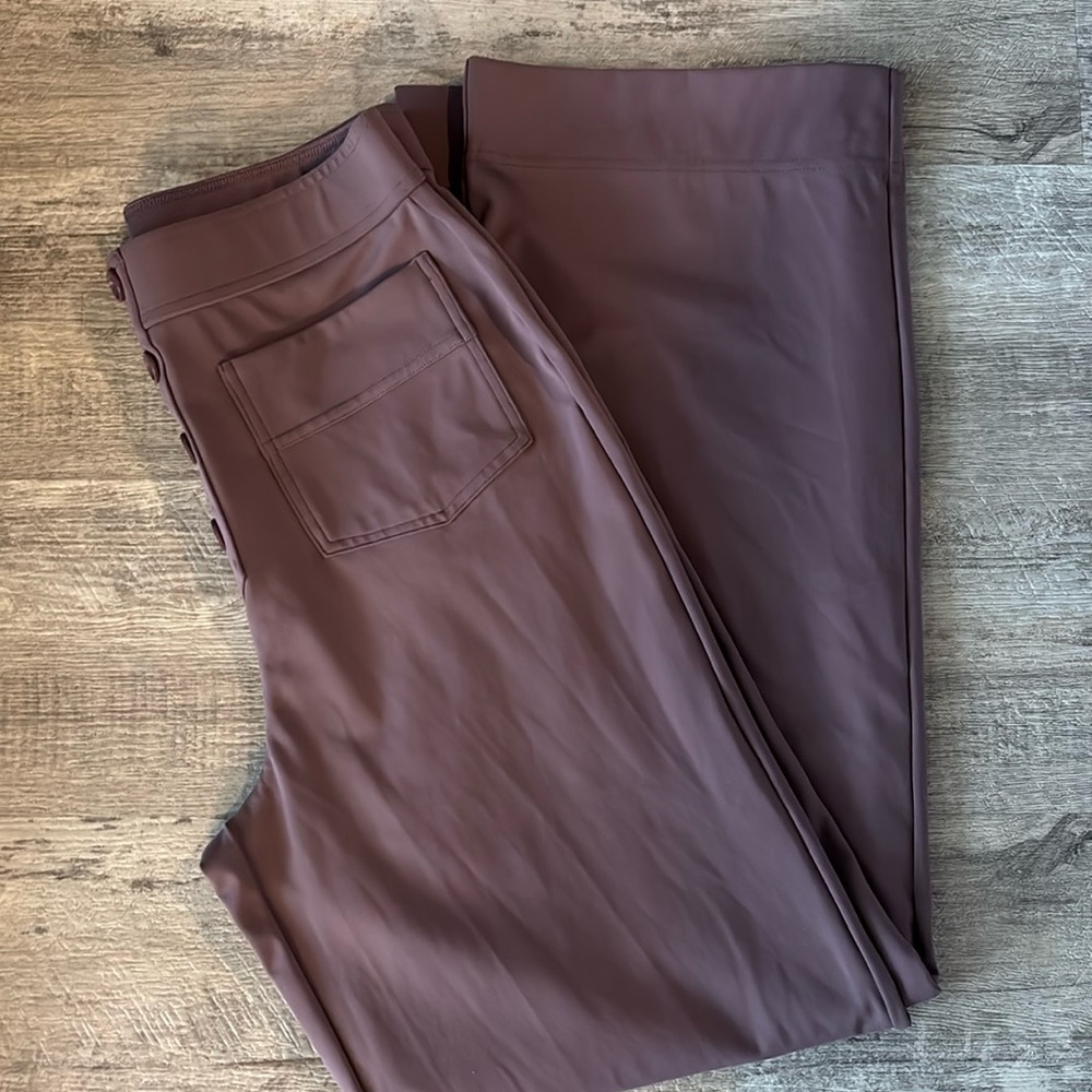 High waist Hara work pants in plum
